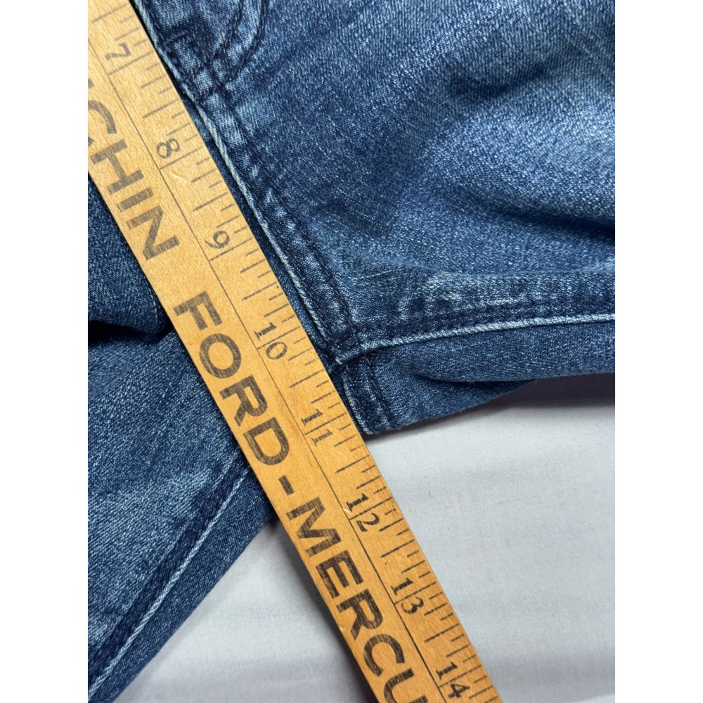 American Eagle Hi-Rise Artist Super Stretch Flare Jeans Blue 12 Long 8492-738 - Picture 8 of 9
